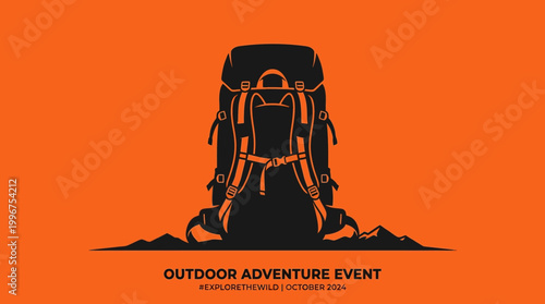 Hikers prepare for an outdoor adventure event with backpacks and gear