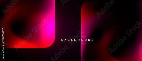 Abstract background features vibrant red, pink gradients. Dark areas contrast bright hues, creating modern visual effect. Text reads BACKGROUND.