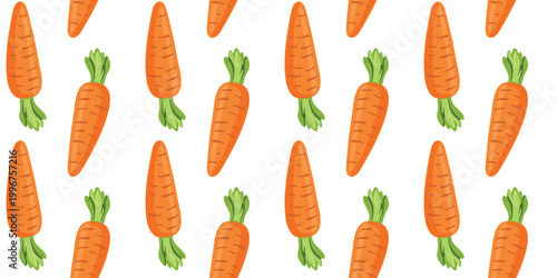 fresh carrot seamless background pattern minimal composition