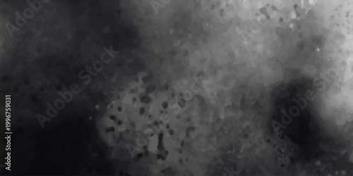 Old grunge paper texture blends with dark smoke and mist under a night sky where a bright moon glows through blue storm clouds and abstract black fog