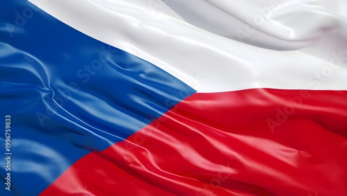 Czech flag ripples
