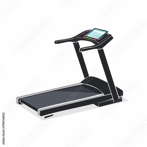Modern Treadmill Illustration