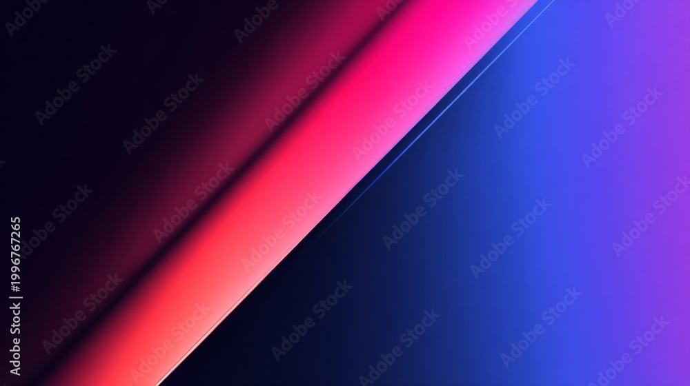 Obraz premium Vibrant Diagonal Split with Strong Color Gradient and High Contrast for Dynamic Visual Impact