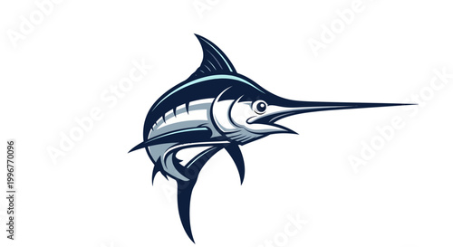 Majestic Marlin Illustration for Aquatic Adventures.
