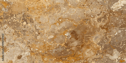 A rough textured surface of an old grunge stone wall featuring a natural brown and gray rock pattern with a dirty marble detail