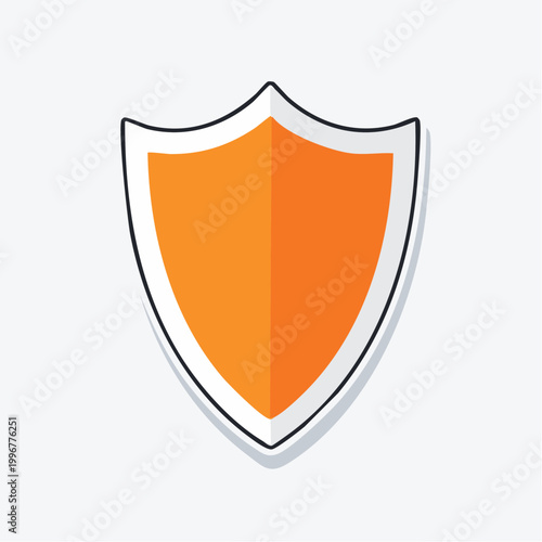 Orange Shield Icon Free Download Orange Shield Icon - GFXLoad