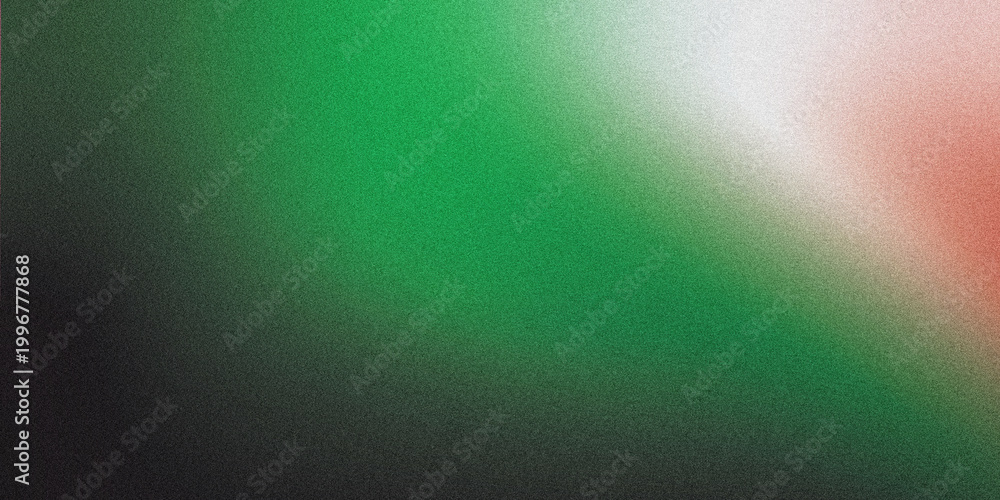 Fototapeta premium Red, white, green, and black glowing curves ascending smoothly from a dark shadowy foundation over a lightly grained textured backdrop with delicate shining highlights, elegant stylish abstract design
