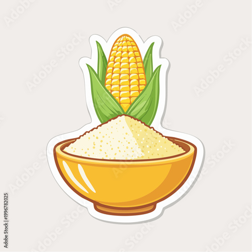 Corn and Cornmeal Illustration