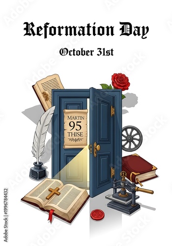 Reformation Day October 31st, 95 Theses, Martin Luther