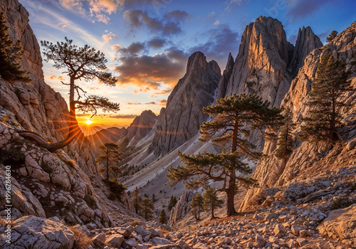 Dramatic Sunset in Pollino National Park