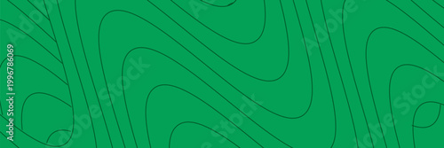 farm green banner, organic abstract background with fields. wavy green lines, natural organic products. ecology background. striped farmer green Pattern