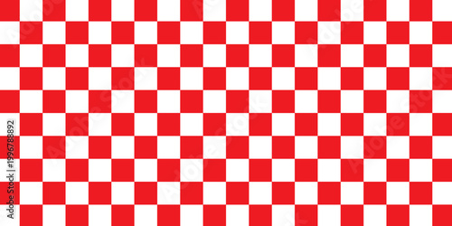 Red white tablecloth pattern lines. Gingham seamless pattern. Christmas backgroound. Strokes texture for textile shirt plaid, tablecloth, cloth, blanket, paper, makeup. Checkered print.