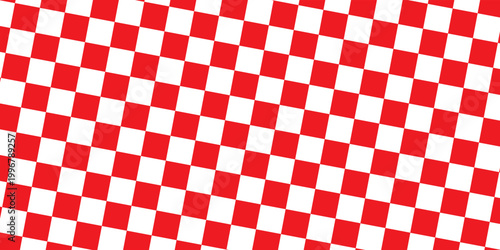 Red white tablecloth pattern lines. Gingham seamless pattern. Christmas backgroound. Strokes texture for textile shirt plaid, tablecloth, cloth, blanket, paper, makeup. Checkered print.