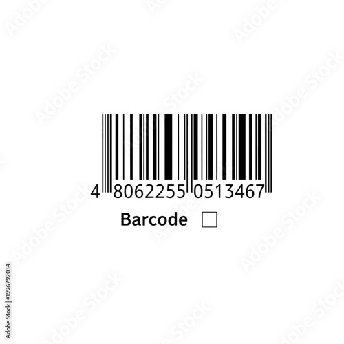 Retail barcode identifier label with sequence numbers identification commerce