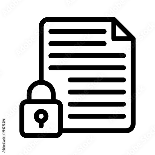 encrypted data line icon
