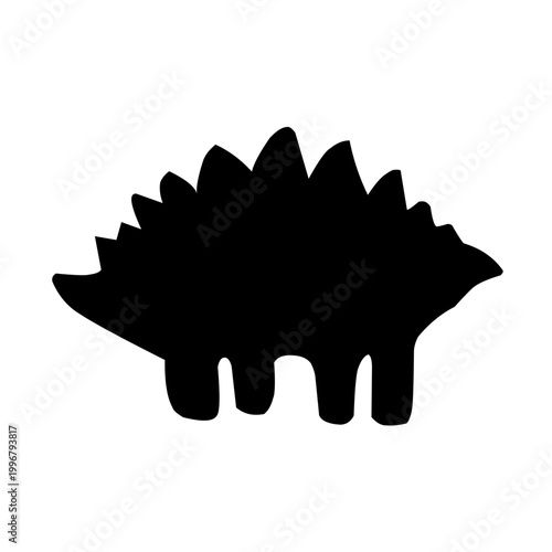 Black Silhouette Dinosaurus