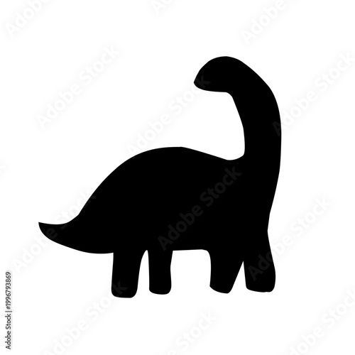 Black Silhouette Dinosaurus