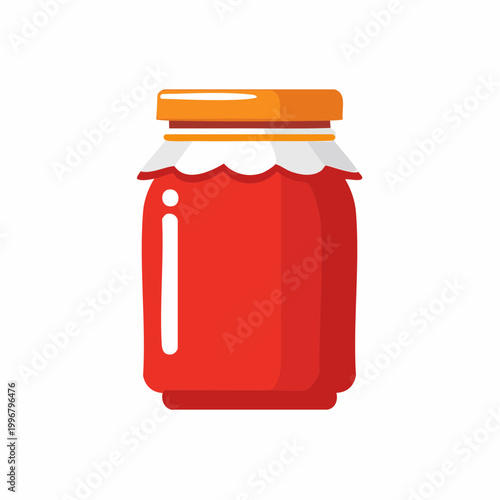 Jar of Red Jam or Jelly
