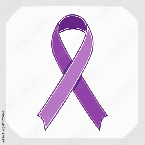 Purple Awareness Ribbon