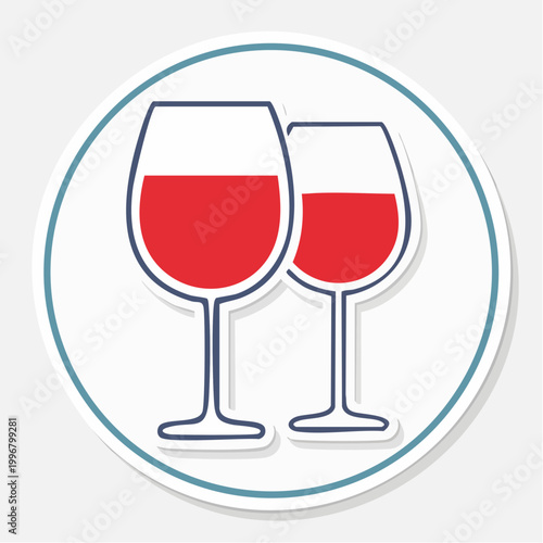 Two glasses of red wine