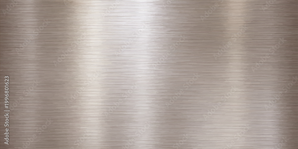 Fototapeta premium A polished silver stainless steel plate features a brushed metal texture with a shiny metallic gray pattern on an industrial aluminum surface