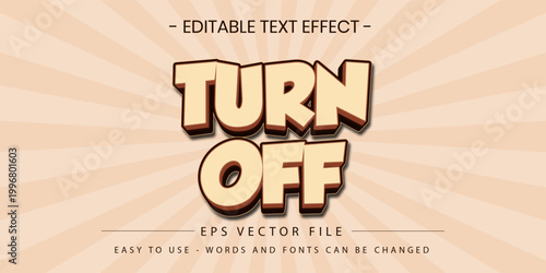 Turn Off Retro Editable Text Effect 