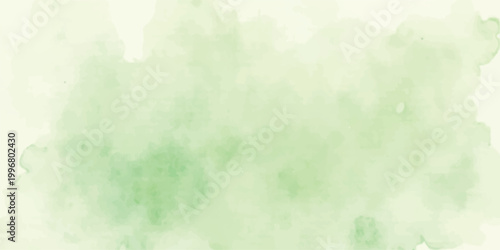 Light green watercolor splash abstract background on white paper with hand painted watercolor background abstract artistic horizontal creative illustration backdrop decorative movement