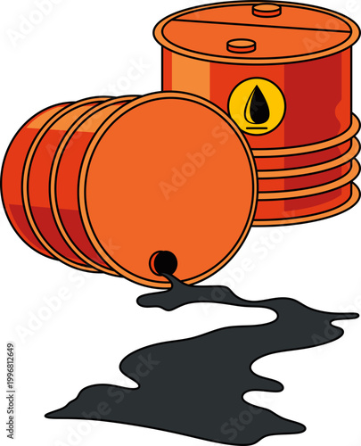 Illustration of Oil Barrel