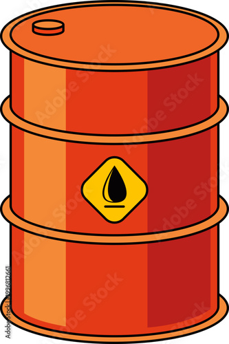 Illustration of Oil Barrel