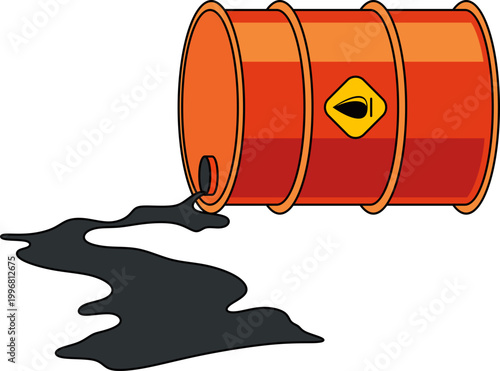 Illustration of Oil Barrel
