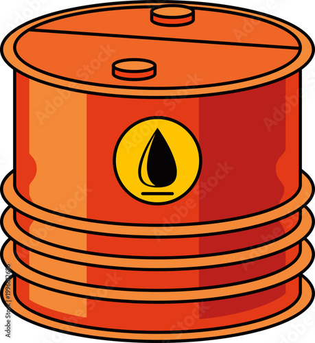 Illustration of Oil Barrel