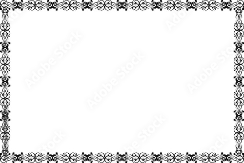 Simple Frame, Unique Frame and Amazing Border Frame, Black Color Frame with White Background
