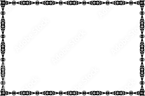 Simple Frame, Unique Frame and Amazing Border Frame, Black Art Frame with White Background, Unique Art Work