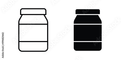 Jam icon design project. Editable clipart and line icons