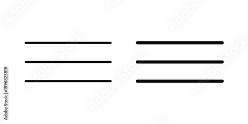 Photos Menu icon design project. Editable clipart and line icons