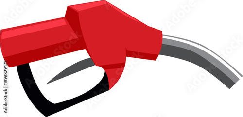 Gasoline Nozzle Pump Illustration