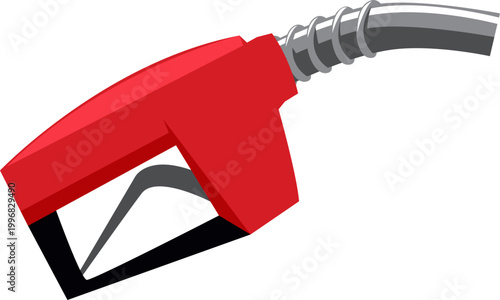 Gasoline Nozzle Pump Illustration
