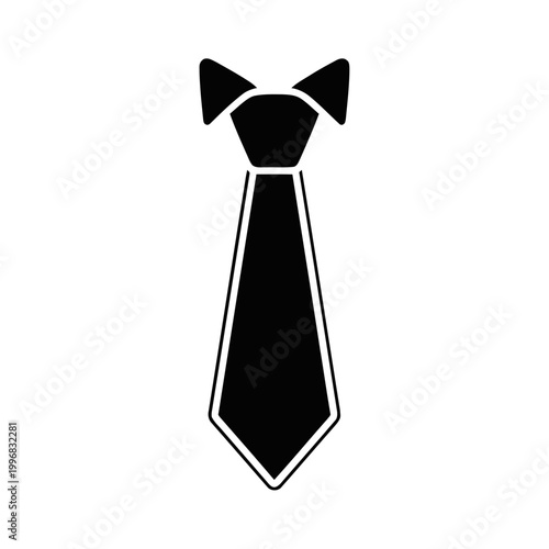 Black Bow Tie Accessory.