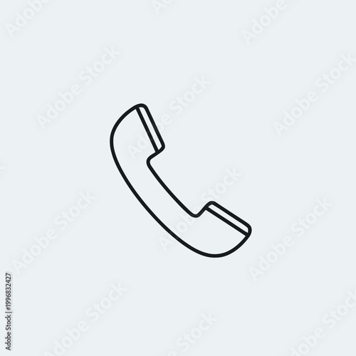 Black line drawing of telephone.