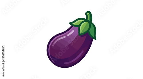 Purple Eggplant Vegetable Fruit Food Item.
