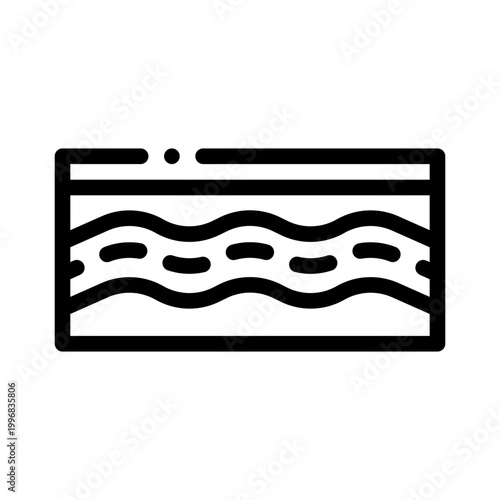 skin layers line icon
