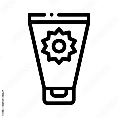 sunscreen line icon
