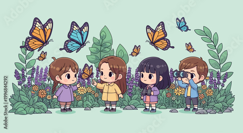 Group of Cheerful Girls Standing Together Smiling.