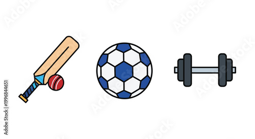 Gym Fitness Icons Set Dumbbell Kettlebell Workout Symbols