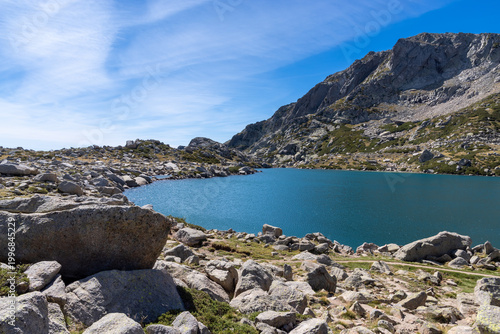 Lac de Vitalaca in Ghisoni, Corsica enjoying clear mountain air