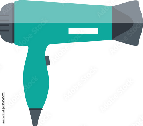 Flat style hair dryer