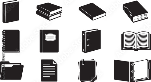 Black and white of various household appliances, and tools, isolated on white background kitchenware