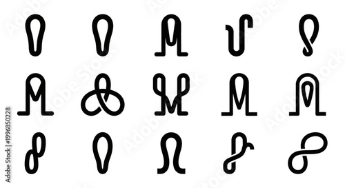 Black zodiacs, vector zodiac signs, 12 astrology symbols, mystical icons