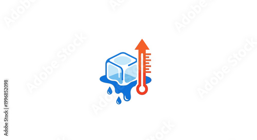 Global warming and ice cube melting.