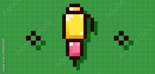 Back to School pixel art pen.